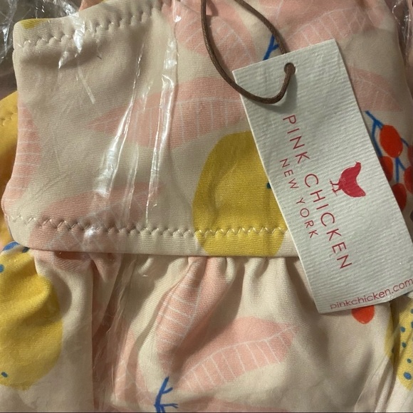 PINK CHICKEN - Joy Tankini Swimsuit in Antique White Lemons - Picture 13 of 15